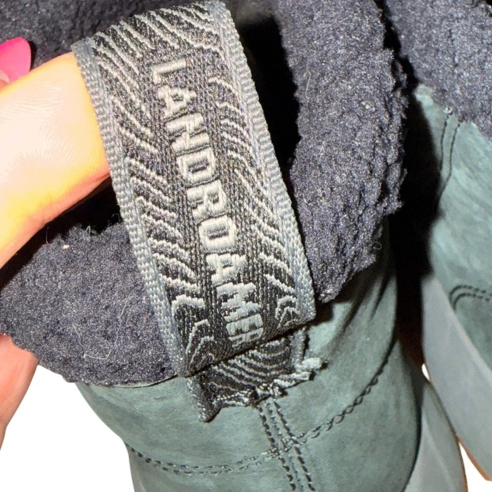 NEW Columbia Landroamer Boots Womens 9 Ankle Black Suede Faux Shearling Lined